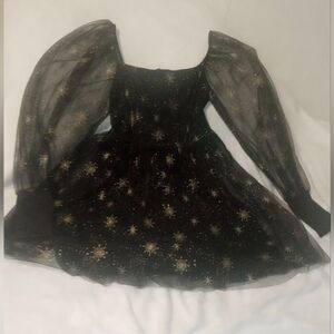 SheIn Galaxy Mesh Midi Dress